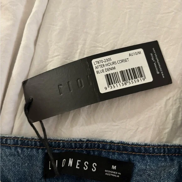 NWT Lioness/Princess Polly After Hours denim corset - Picture 4 of 5